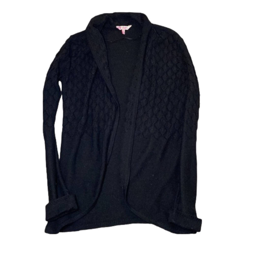 Candies Black 100% Acrylic Cardigan